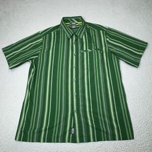 Outdoor Research Shirt Men Large Green Short Sleeve Drirelease Freshguard Casual